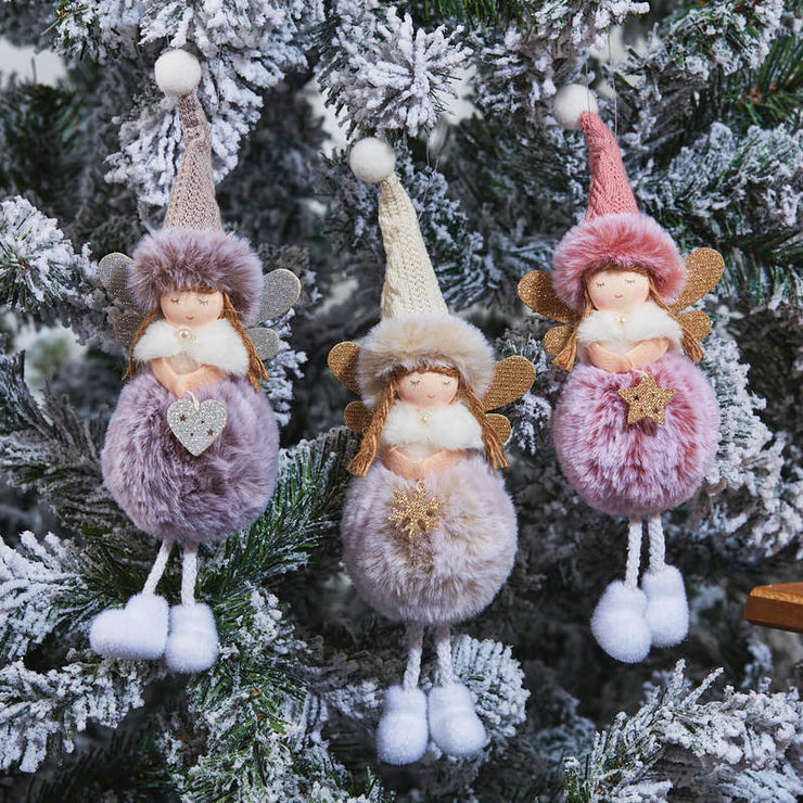 Fuzzy Fairy Tree Ornament