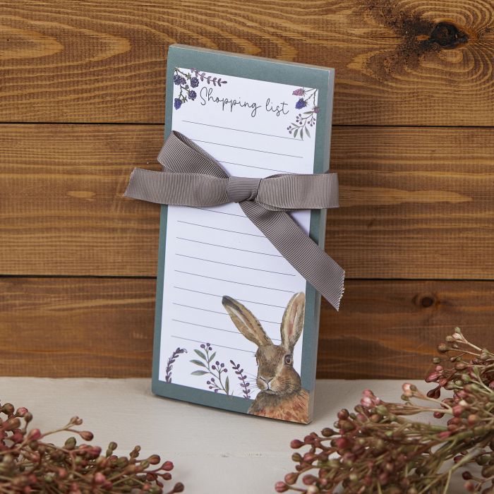 Woodland Berry Hare Magnetic Notepad