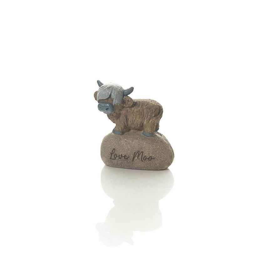 'Love Moo' Dougal Highland Cow Ornament