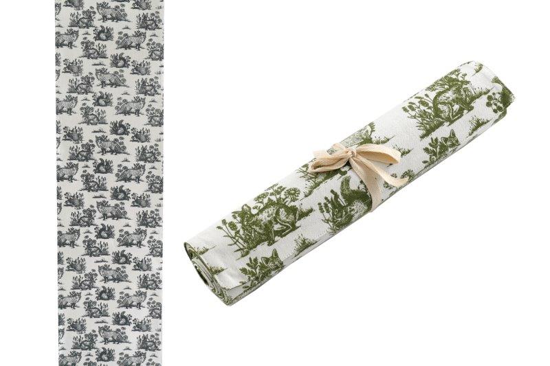 Forest Toile Table Runner