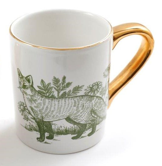 Forest Toile Fox Design Mug