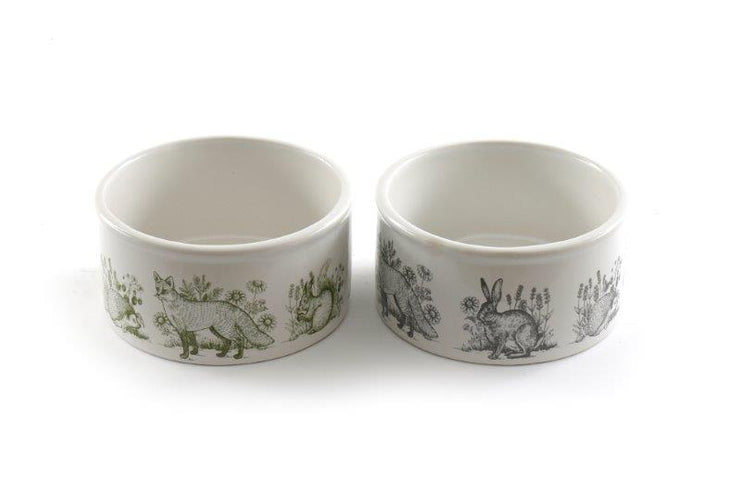 Forest Toile Pet Bowl