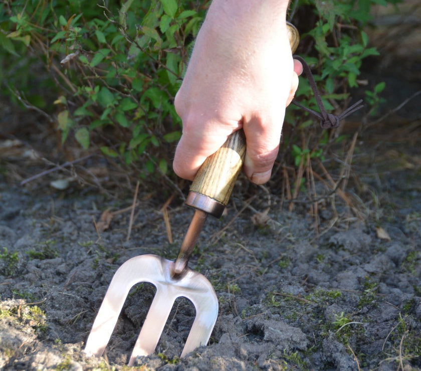 Copper Plated Rake Fork