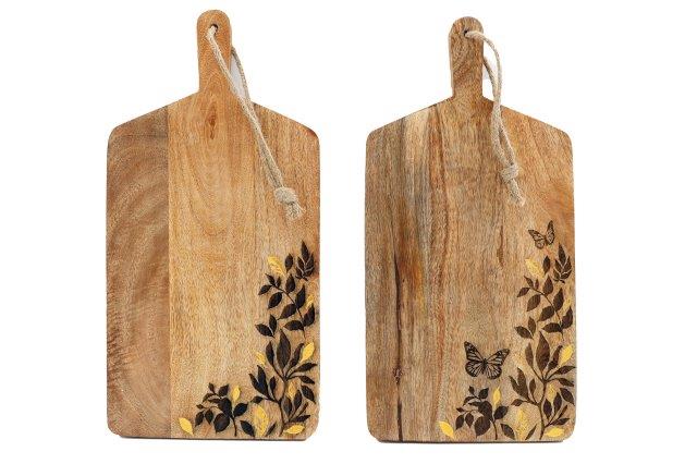 Floral Etched Chopping Board