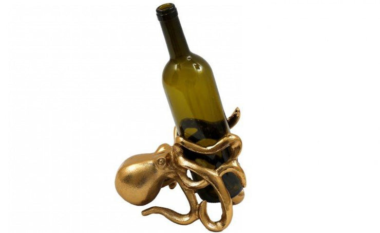 Gold Effect Octopus Wine Holder