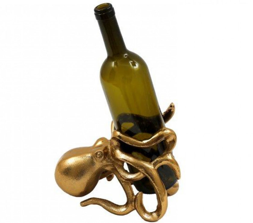 Gold Effect Octopus Wine Holder