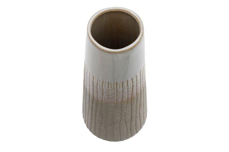 Grey Glazed Sandstone Vase