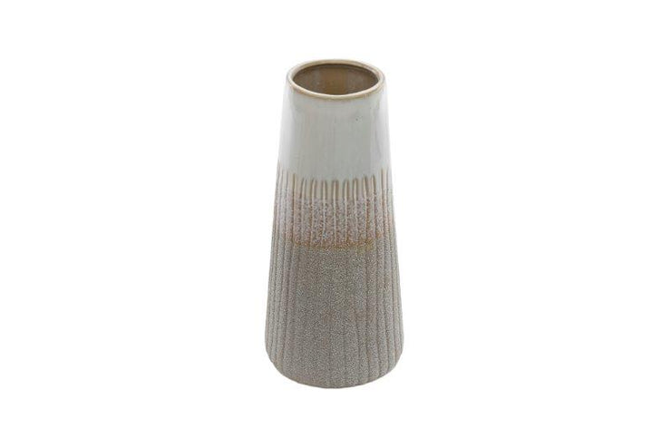 Grey Glazed Sandstone Vase