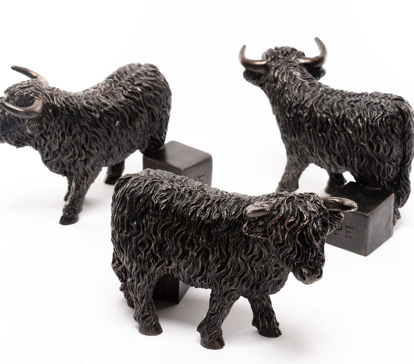 Highland Cow Plant Pot Feet – Set of 3