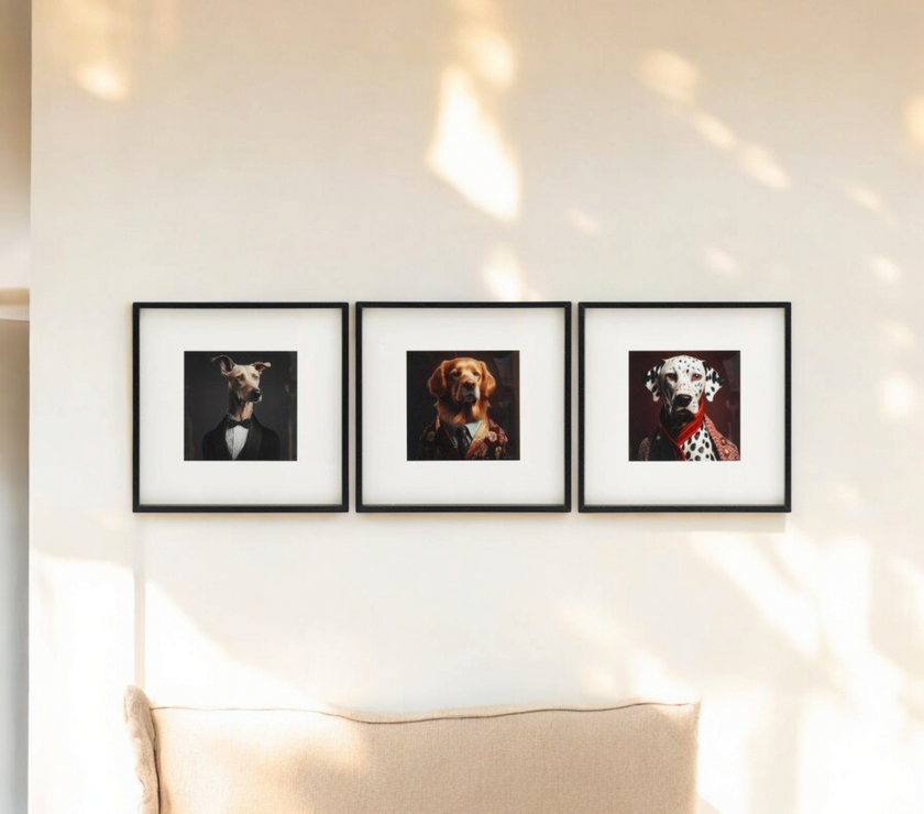 Georgian Dogs Framed Print