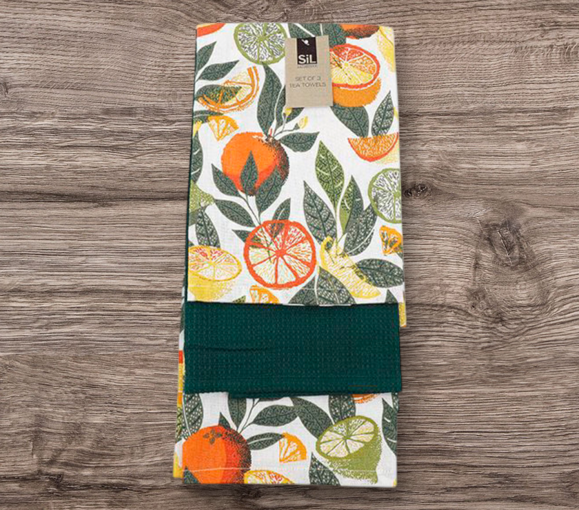 Citrus Zest Tea Towels - Set of 3