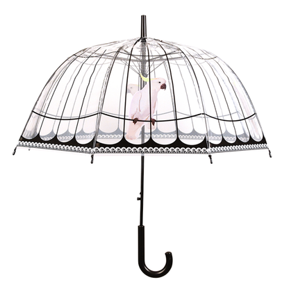 Umbrella Transparent Cockatoo in Birdcage Design