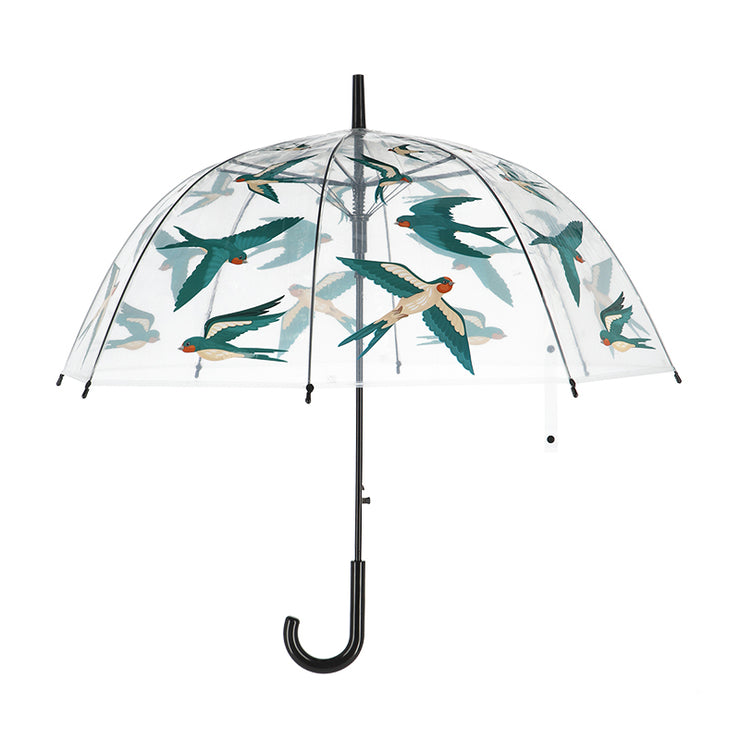 Swooping Swallows Transparent Umbrella