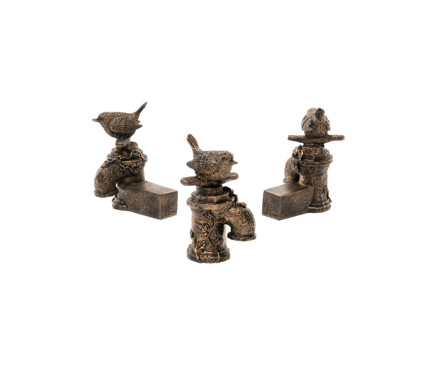 Wren On A Tap Plant Pot Feet - Set of 3