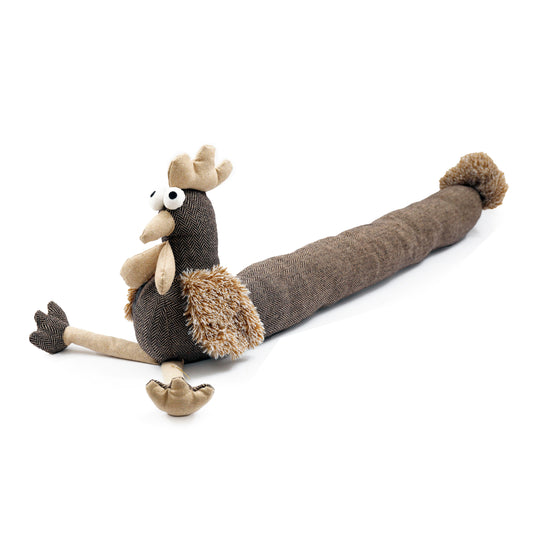 Chicken Draft Excluder in brown