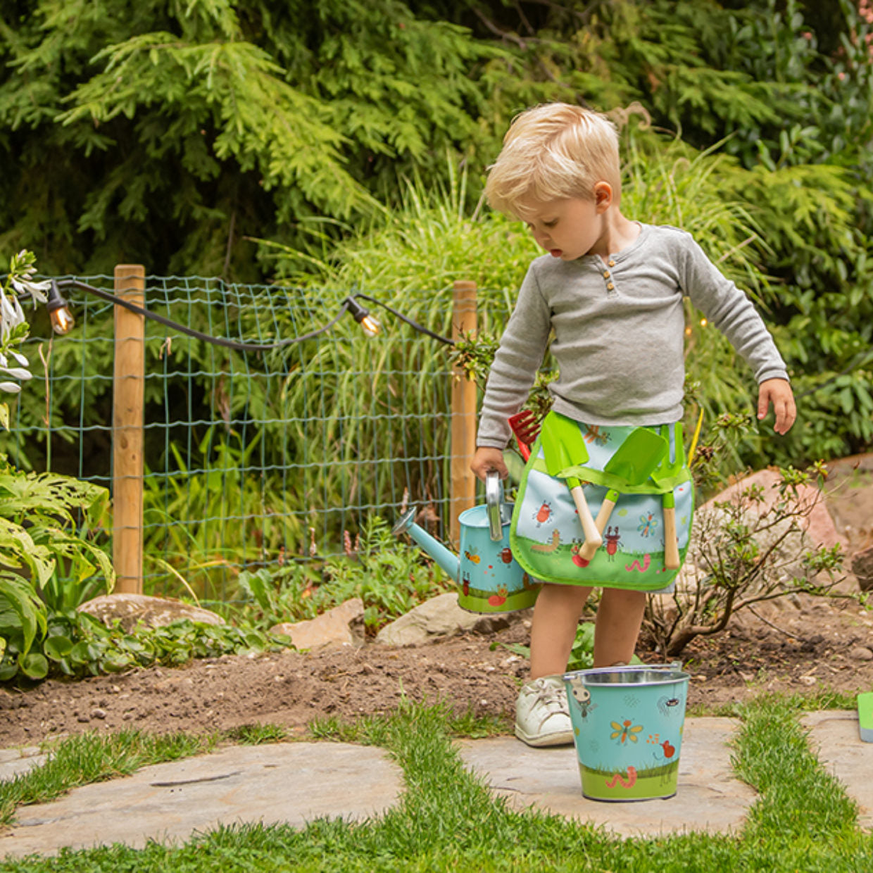 Childrens "Insect" Garden Toolbelt With Tools