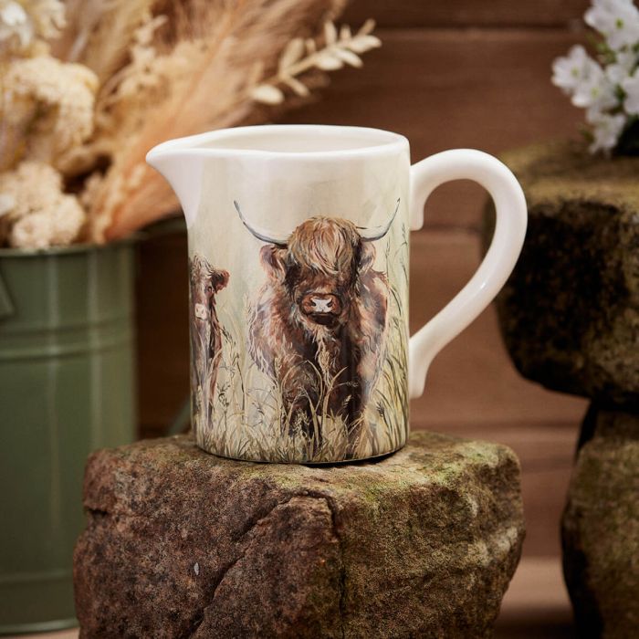 Dougal the Highland Cow – Charming Ceramic Jug