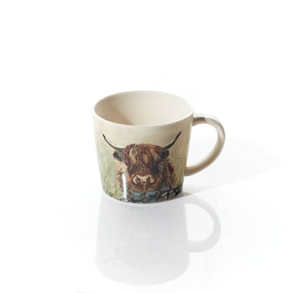 Dougal the Highland Cow - Rustic Stoneware Mug