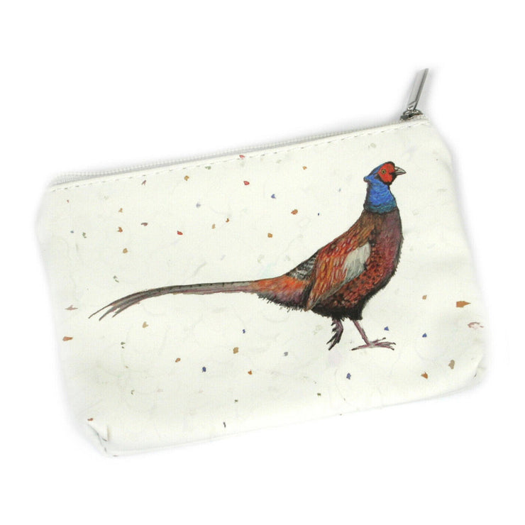 Pheasant Coin Zip Purse Kat Jackson British Artist