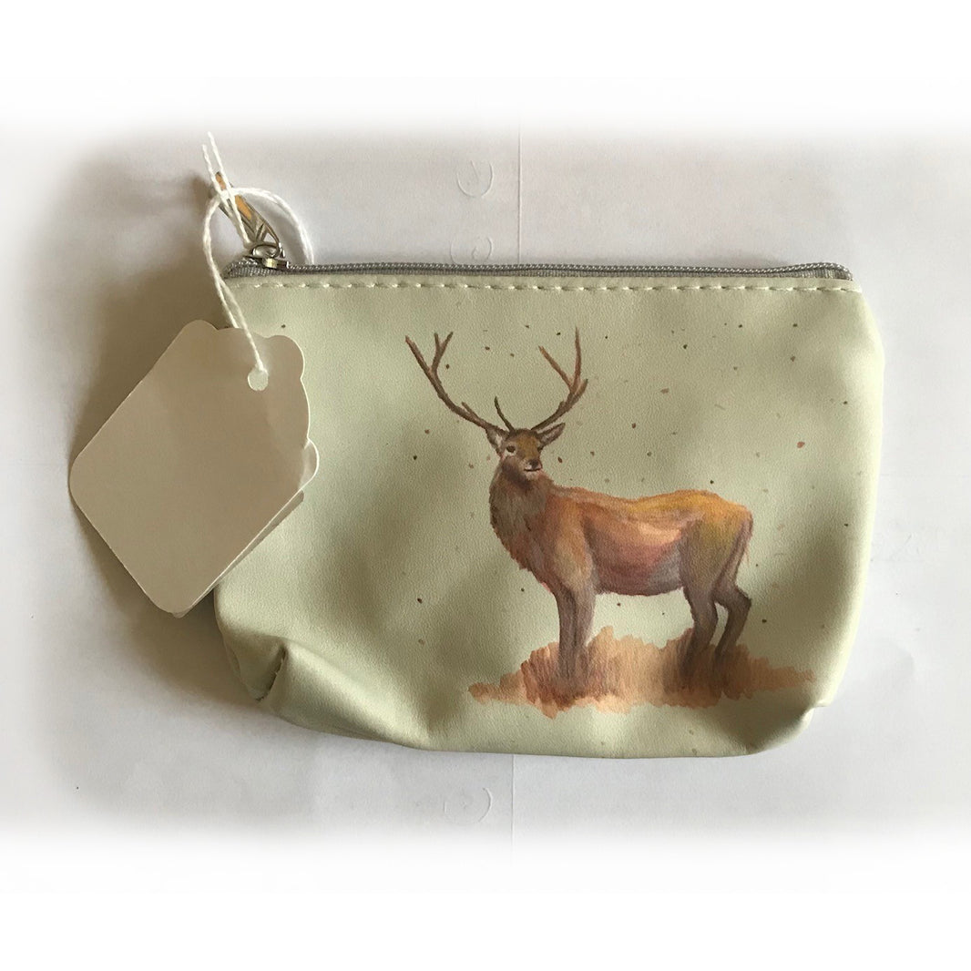 Stag Coin Zip Purse Kat Jackson British Artist